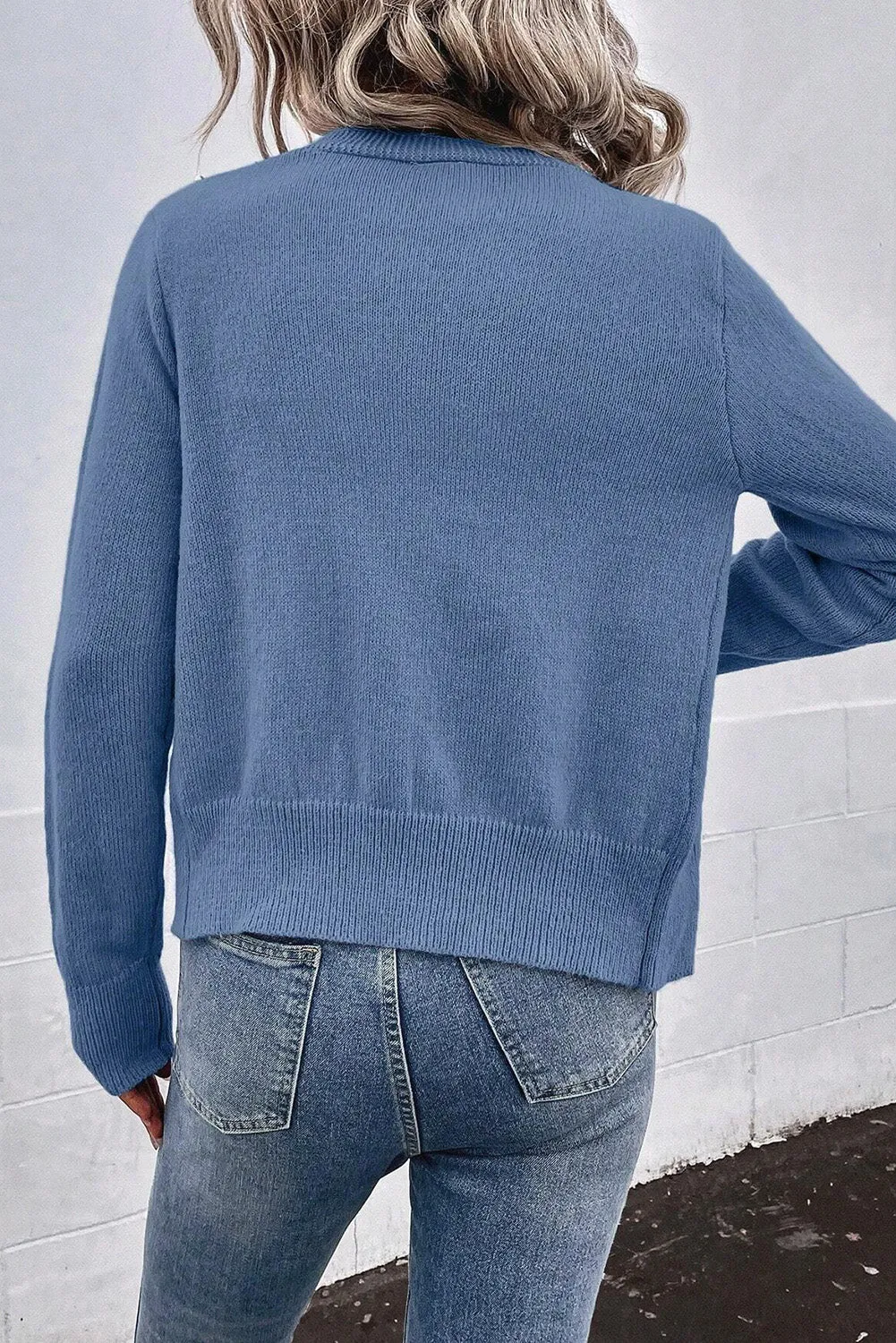 Pearl Trim Button Up Cardigan sold by Charming Charlie product image thumbnail 4