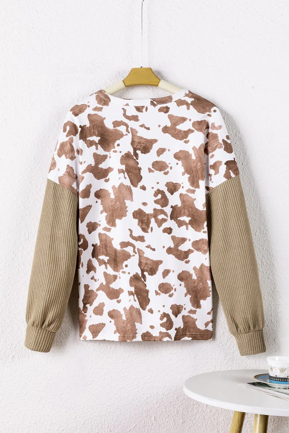 Printed Dropped Shoulder Long Sleeve Blouse sold by Charming Charlie product image thumbnail 3