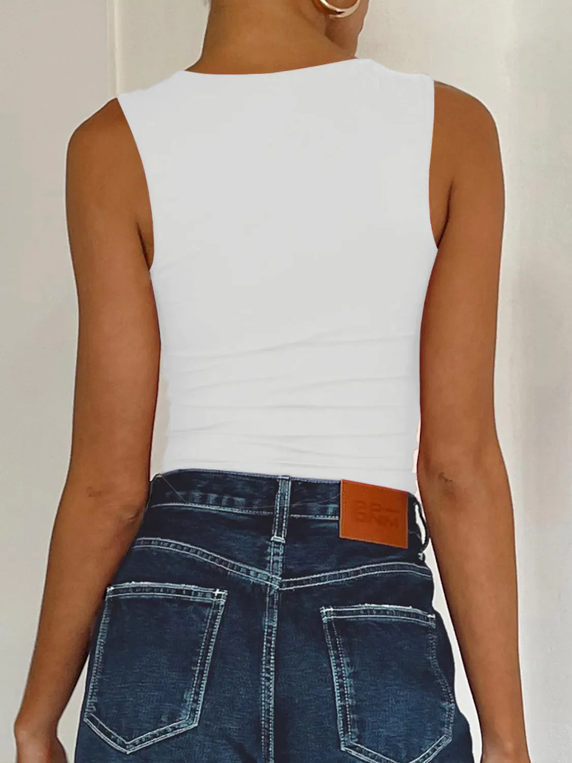 Square Neck Wide Strap Tank sold by Charming Charlie product image thumbnail 3