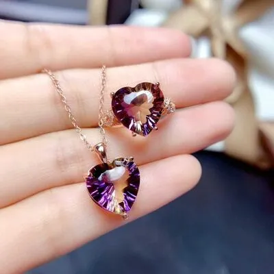 Rose Gold-Plated Artificial Gemstone Heart Ring sold by Charming Charlie product image thumbnail 2