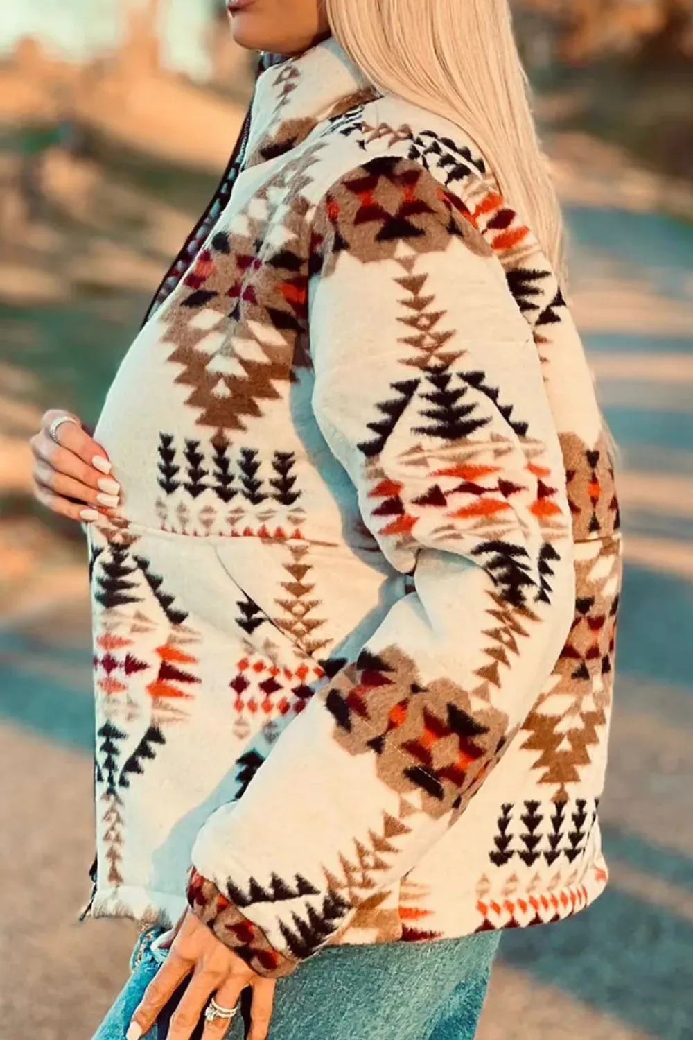 Zip Up Mock Neck Jacket sold by Charming Charlie product image thumbnail 2