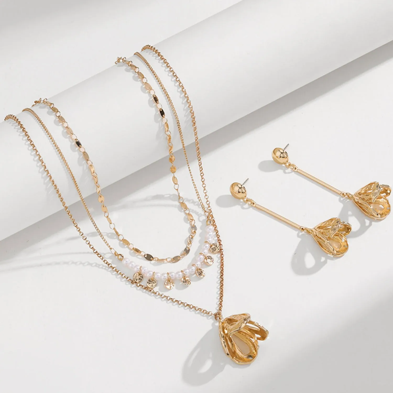 Triple-Layered Alloy Necklace sold by Charming Charlie product image thumbnail 4