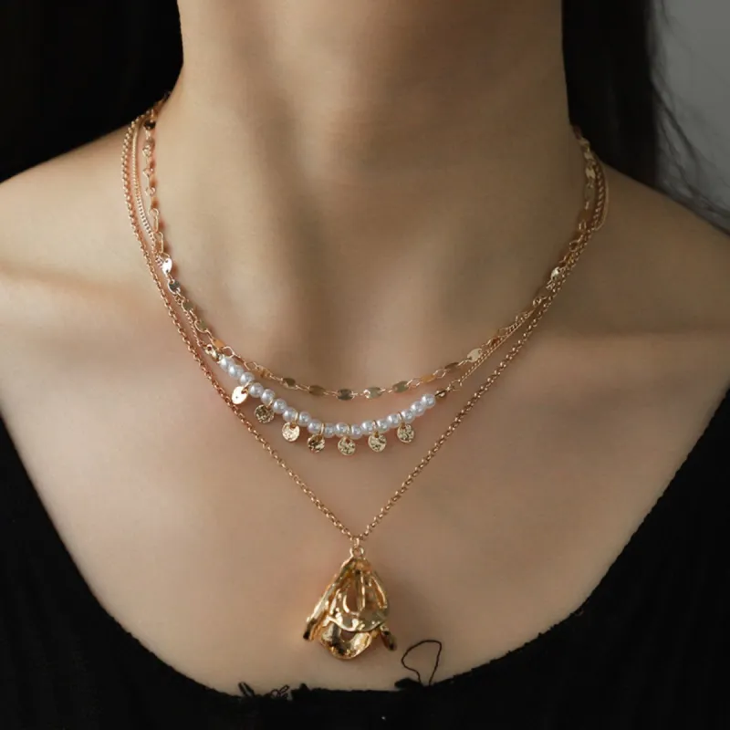 Triple-Layered Alloy Necklace sold by Charming Charlie