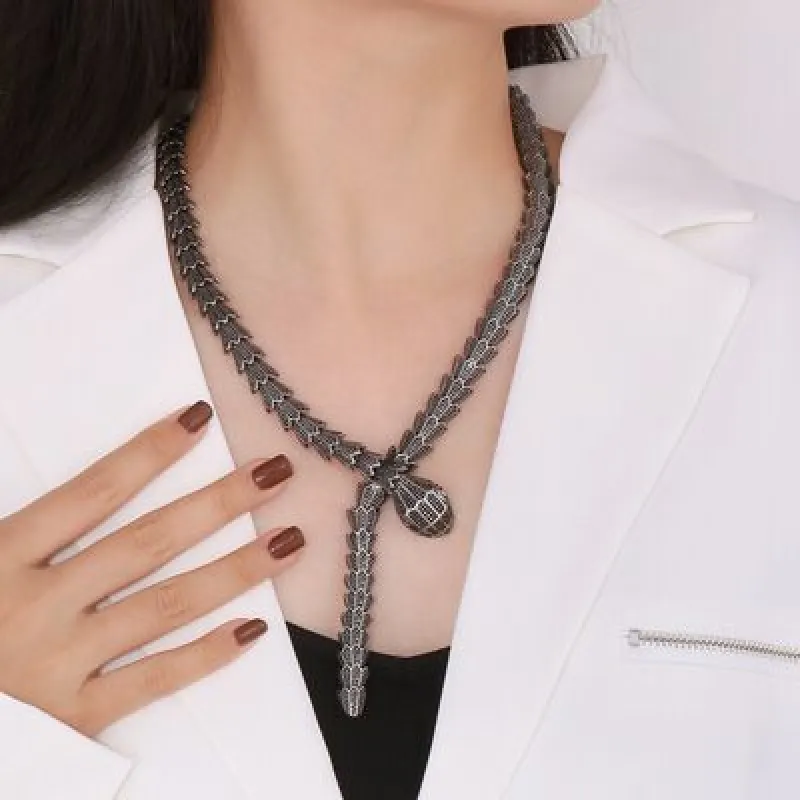 Stainless Steel Snake Shape Necklace sold by Charming Charlie