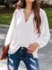 Ruched Notched Balloon Sleeve Blouse sold by Charming Charlie