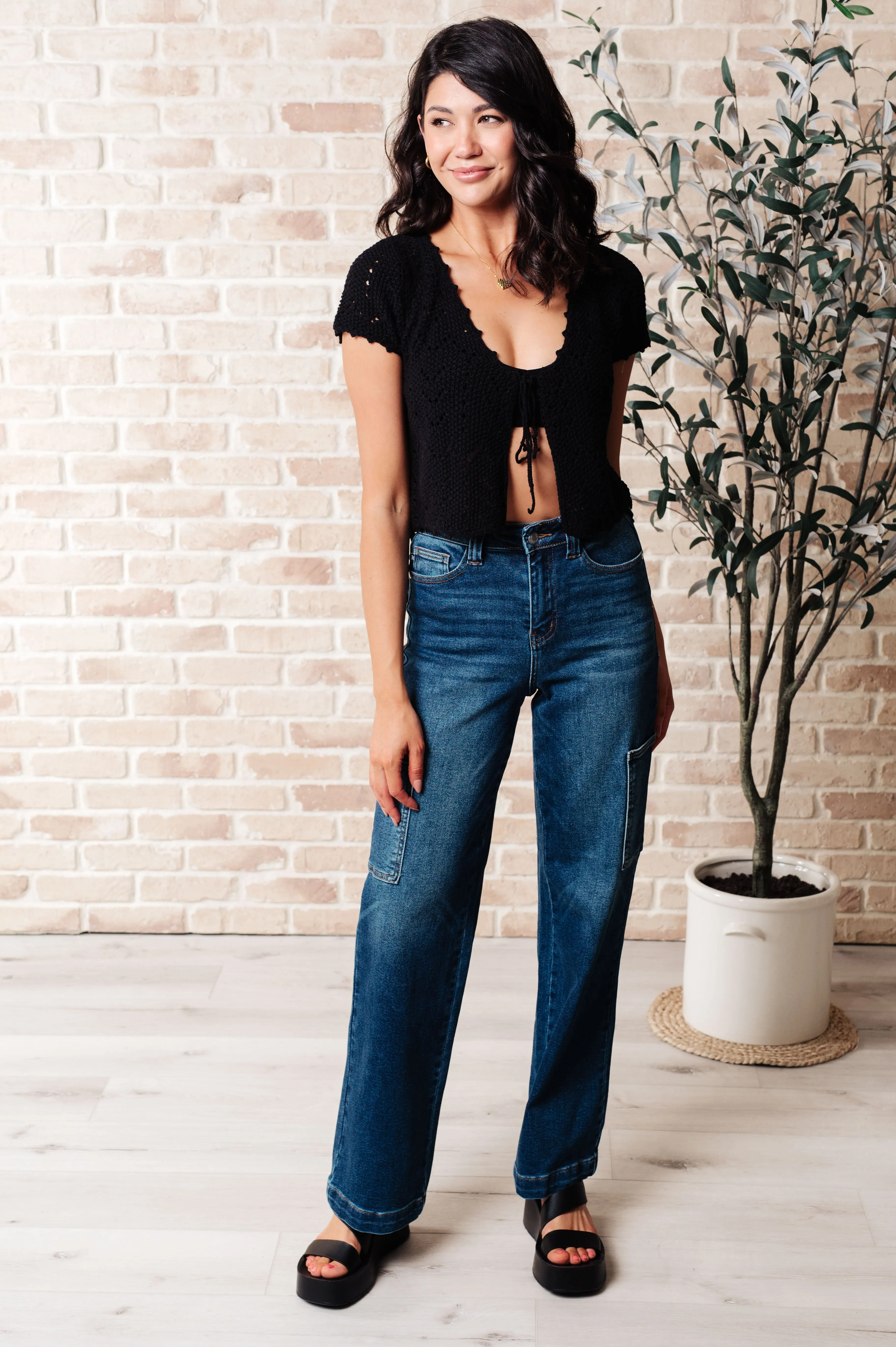 Nighttime Coffee Cardigan in Black sold by Charming Charlie product image thumbnail 2