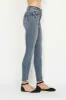 Judy Blue Full Size Tummy Control Vintage Wash Hem Destroy Skinny Jeans sold by Charming Charlie