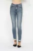 Judy Blue Full Size Tummy Control Vintage Wash Hem Destroy Skinny Jeans sold by Charming Charlie