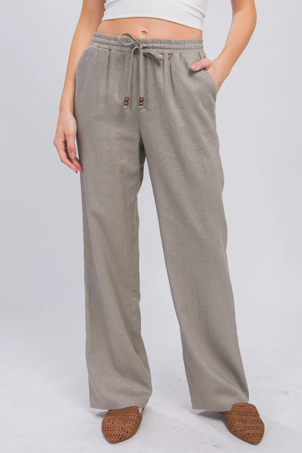 Love Tree Drawstring Wide Leg Pants sold by Charming Charlie