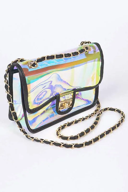Holographic Vinyl Soft Clutch with Inner Pouch sold by Charming Charlie product image thumbnail 2