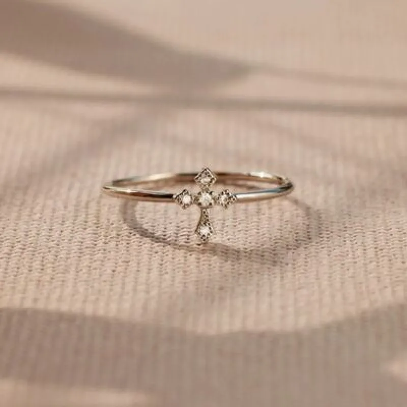 925 Sterling Silver Cross Ring sold by Charming Charlie