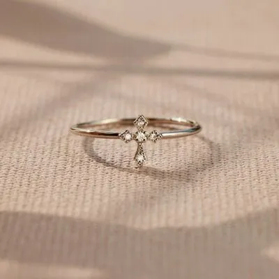 925 Sterling Silver Cross Ring sold by Charming Charlie