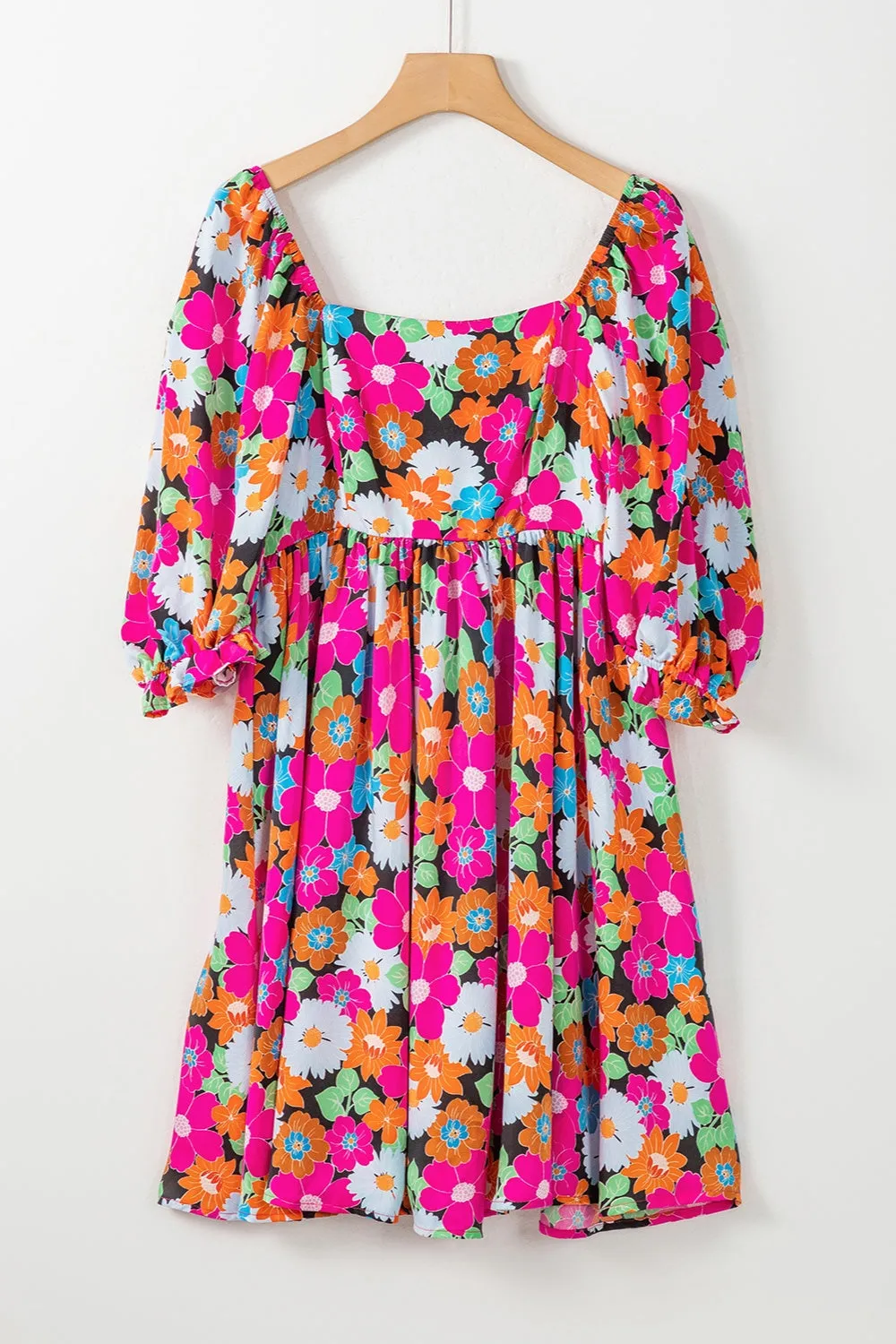 Printed Square Neck Half Sleeve Mini Dress sold by Charming Charlie product image thumbnail 2