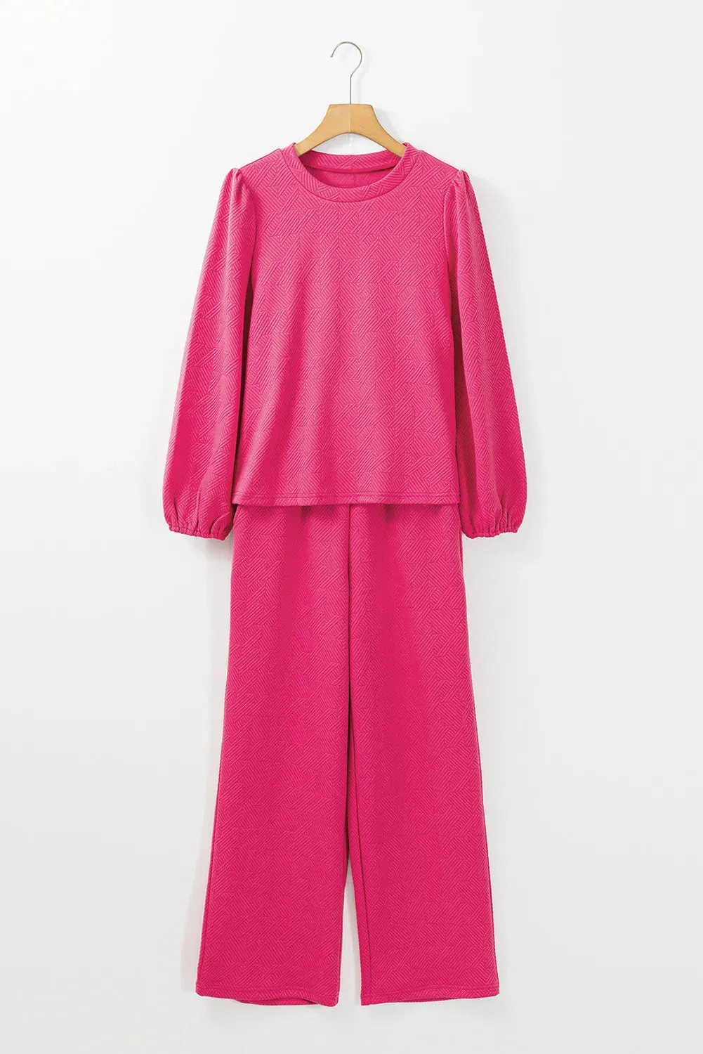 Round Neck Long Sleeve Top and Pants Set sold by Charming Charlie product image thumbnail 5