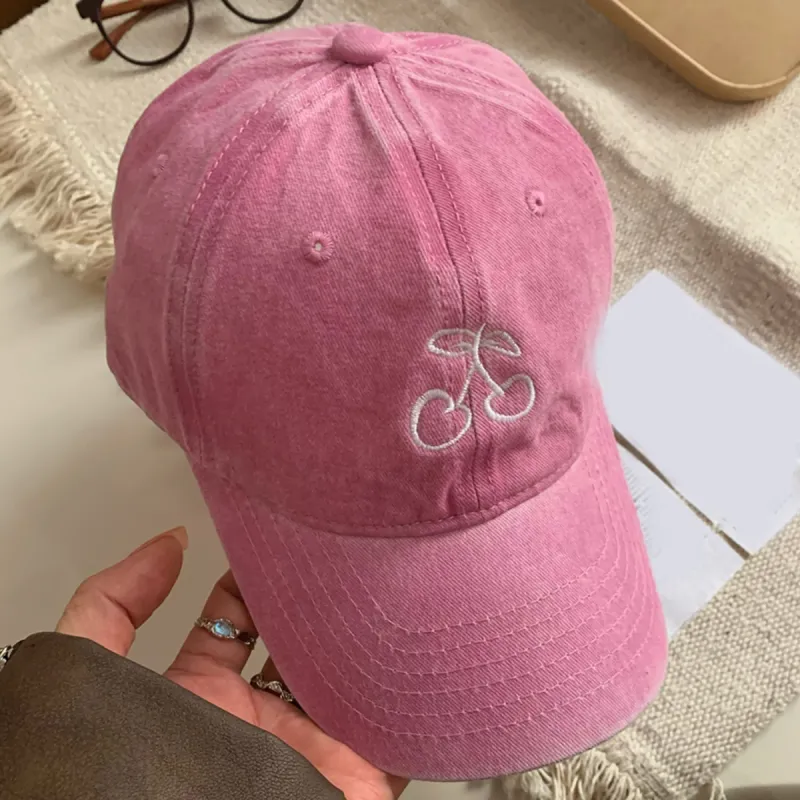 Cherry Embroidered Adjustable Cap sold by Charming Charlie