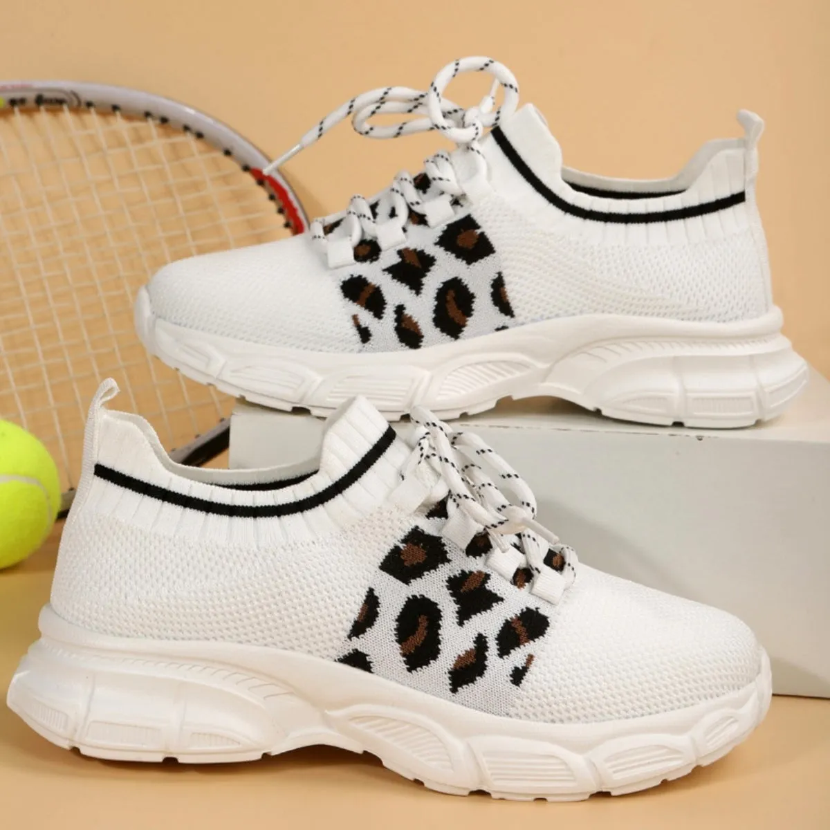 Tied Leopard Round Toe Sneakers sold by Charming Charlie product image thumbnail 2