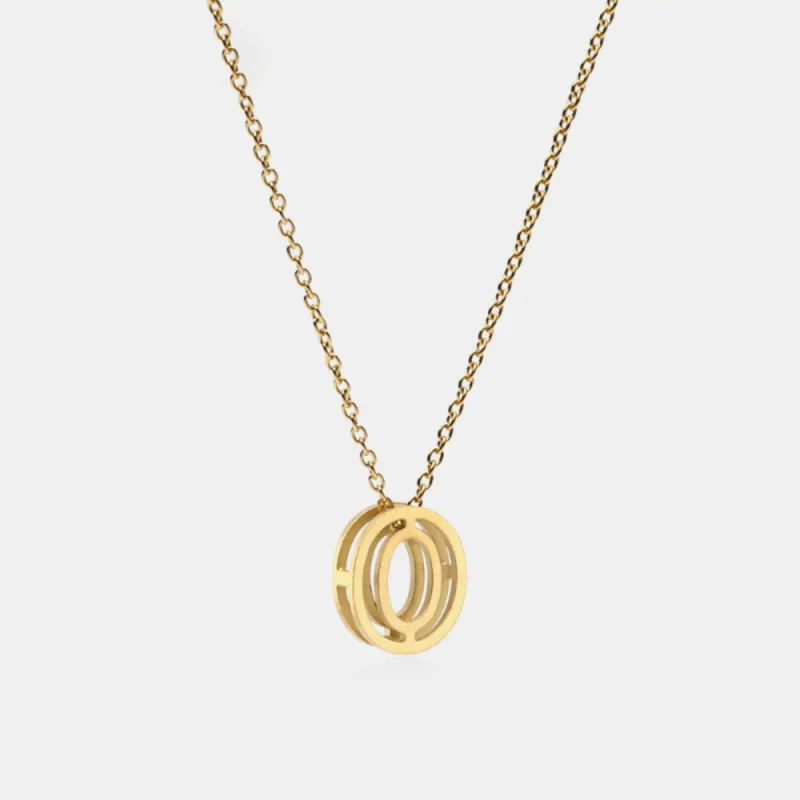 Stainless Steel Letter Pendant Necklace sold by Charming Charlie