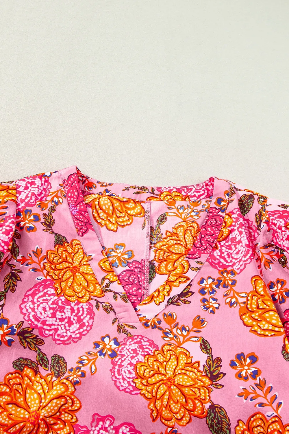 Ruffled Printed Short Sleeve Mini Dress sold by Charming Charlie product image thumbnail 4