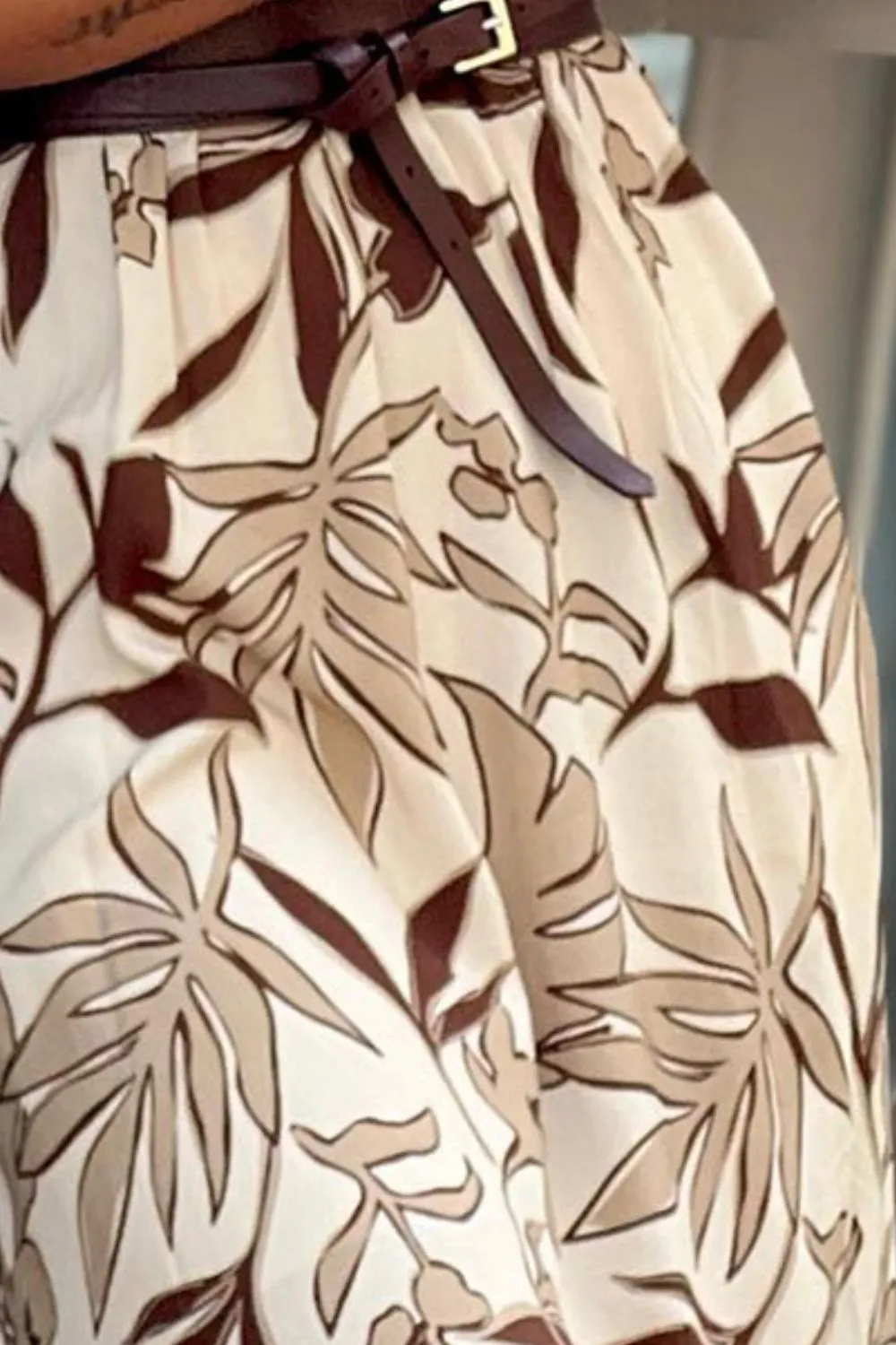 Ruffled Printed Cap Sleeve Midi Dress sold by Charming Charlie product image thumbnail 2