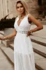 Slit Lace Detail V-Neck Dress sold by Charming Charlie