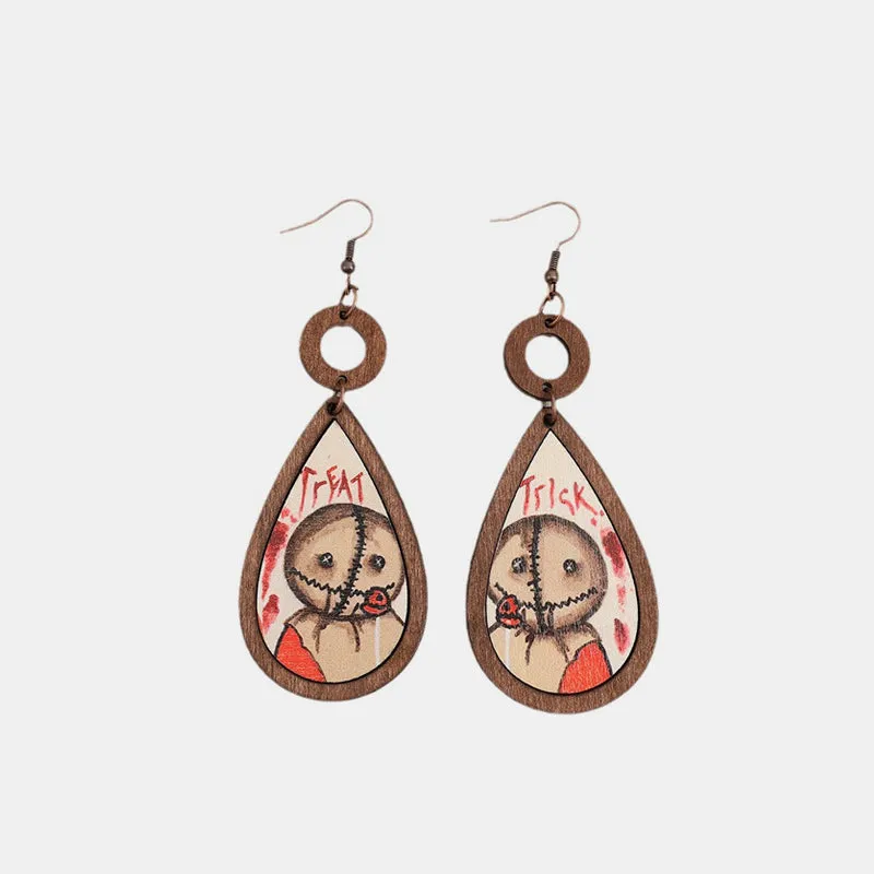 Wooden Teardrop Shape Earrings sold by Charming Charlie