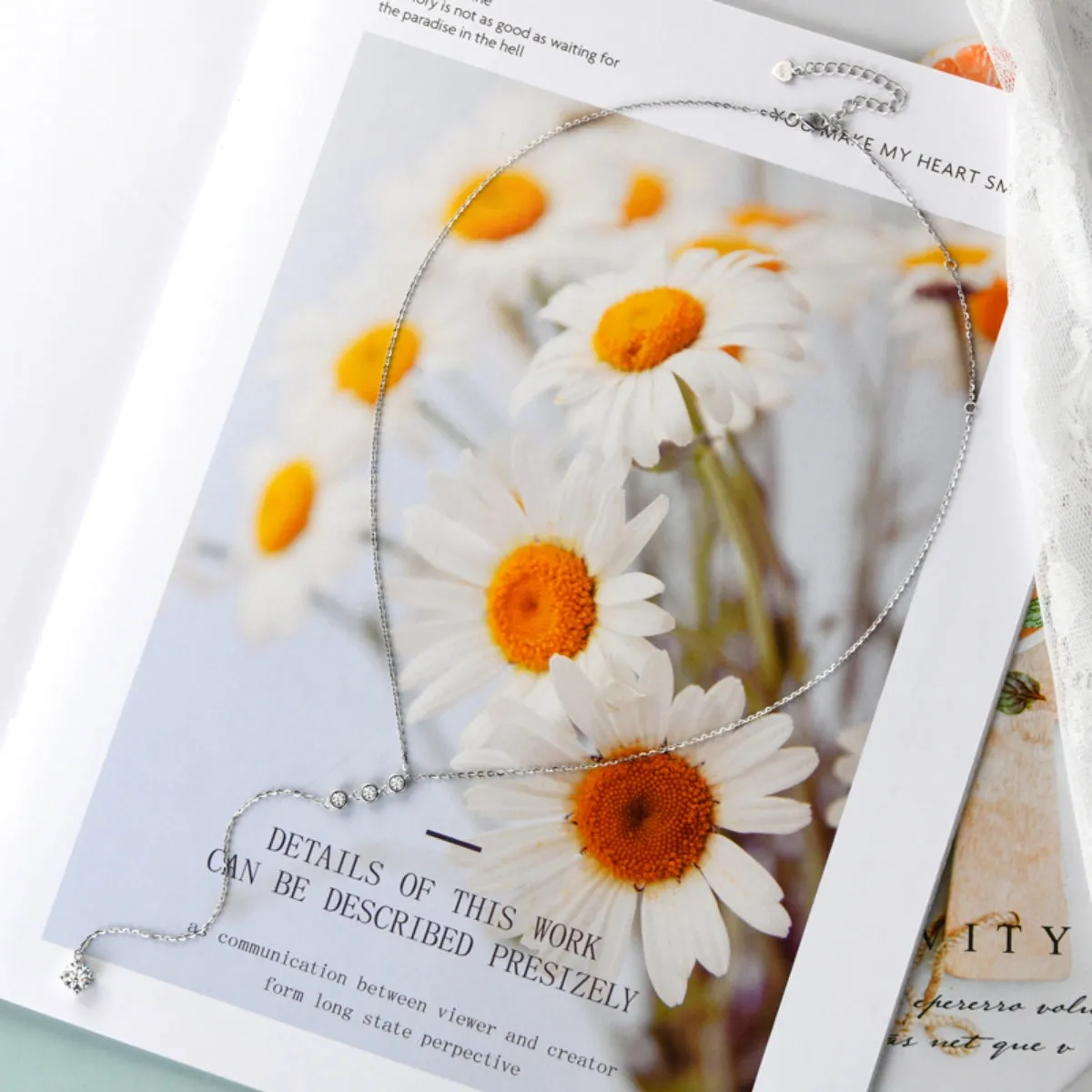 1.3 Carat Moissanite 925 Sterling Silver Drop Necklace sold by Charming Charlie product image thumbnail 3