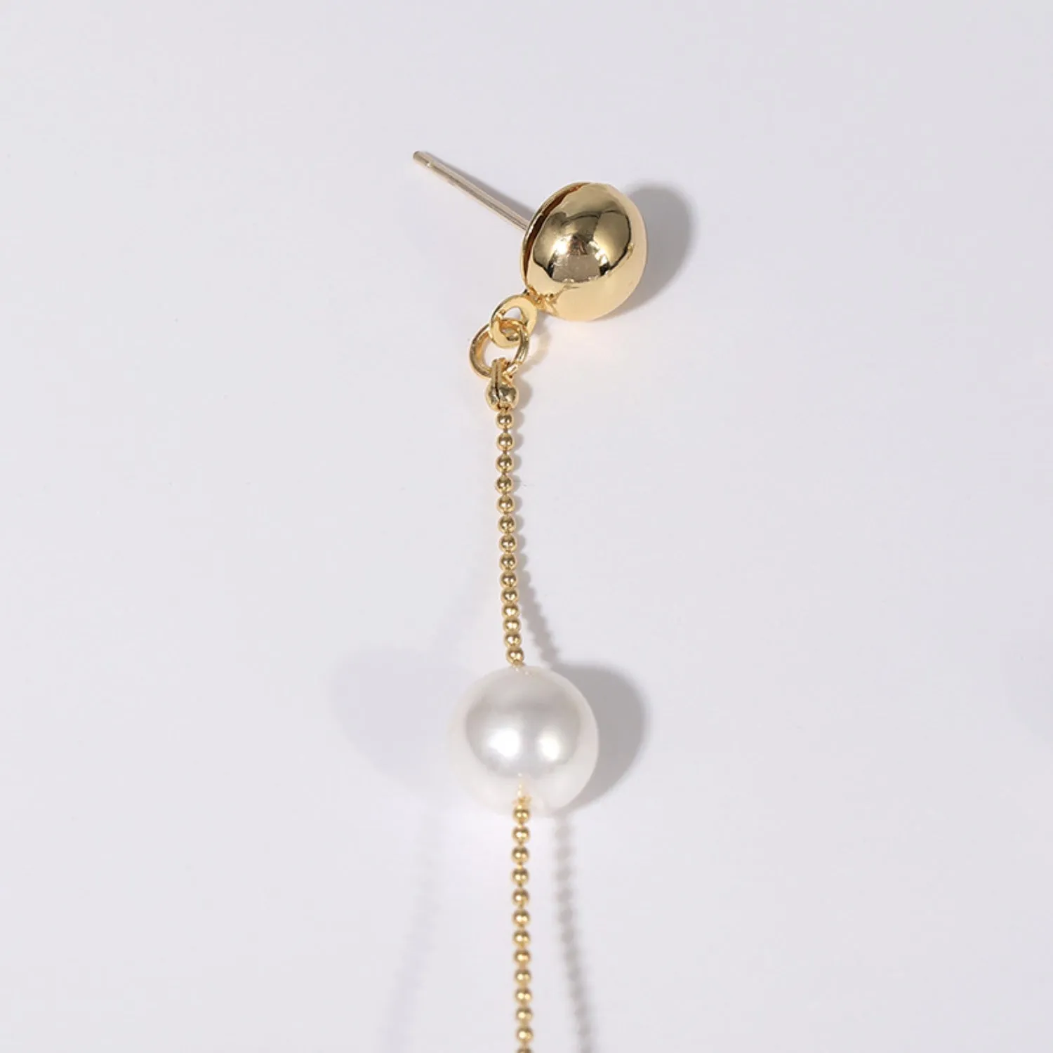 Gold-Plated Pearl Bar Earrings sold by Charming Charlie product image thumbnail 3