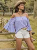 Square Neck Flare Sleeve Blouse sold by Charming Charlie