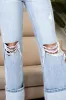 Distressed High Waist Jeans with Pockets sold by Charming Charlie