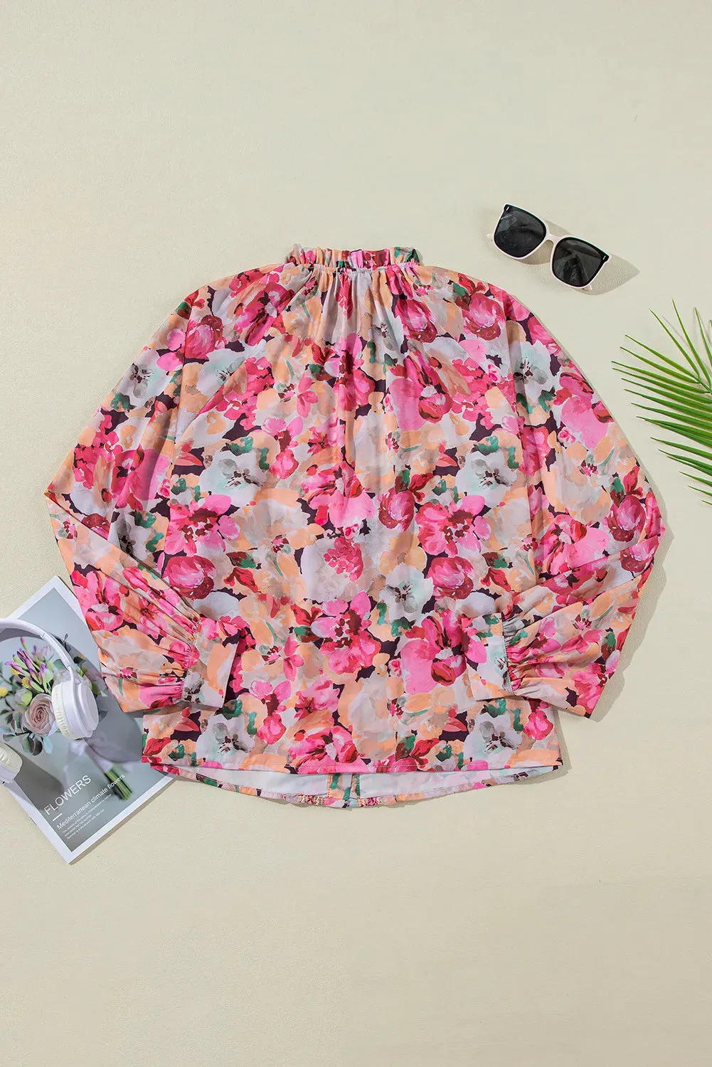 Frill Printed Long Sleeve Shirt sold by Charming Charlie product image thumbnail 4