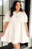 Tortured Poet Dress in Cream sold by Charming Charlie