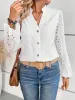 Cutout Notched Long Sleeve Blouse sold by Charming Charlie