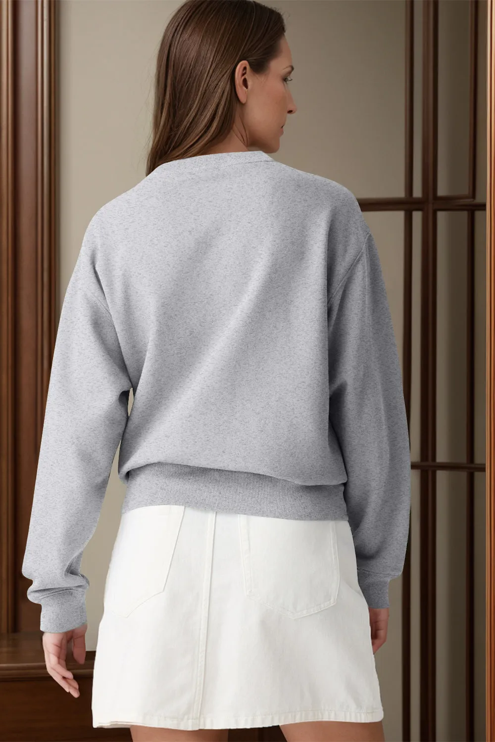 Round Neck Long Sleeve Sweatshirt sold by Charming Charlie product image thumbnail 2