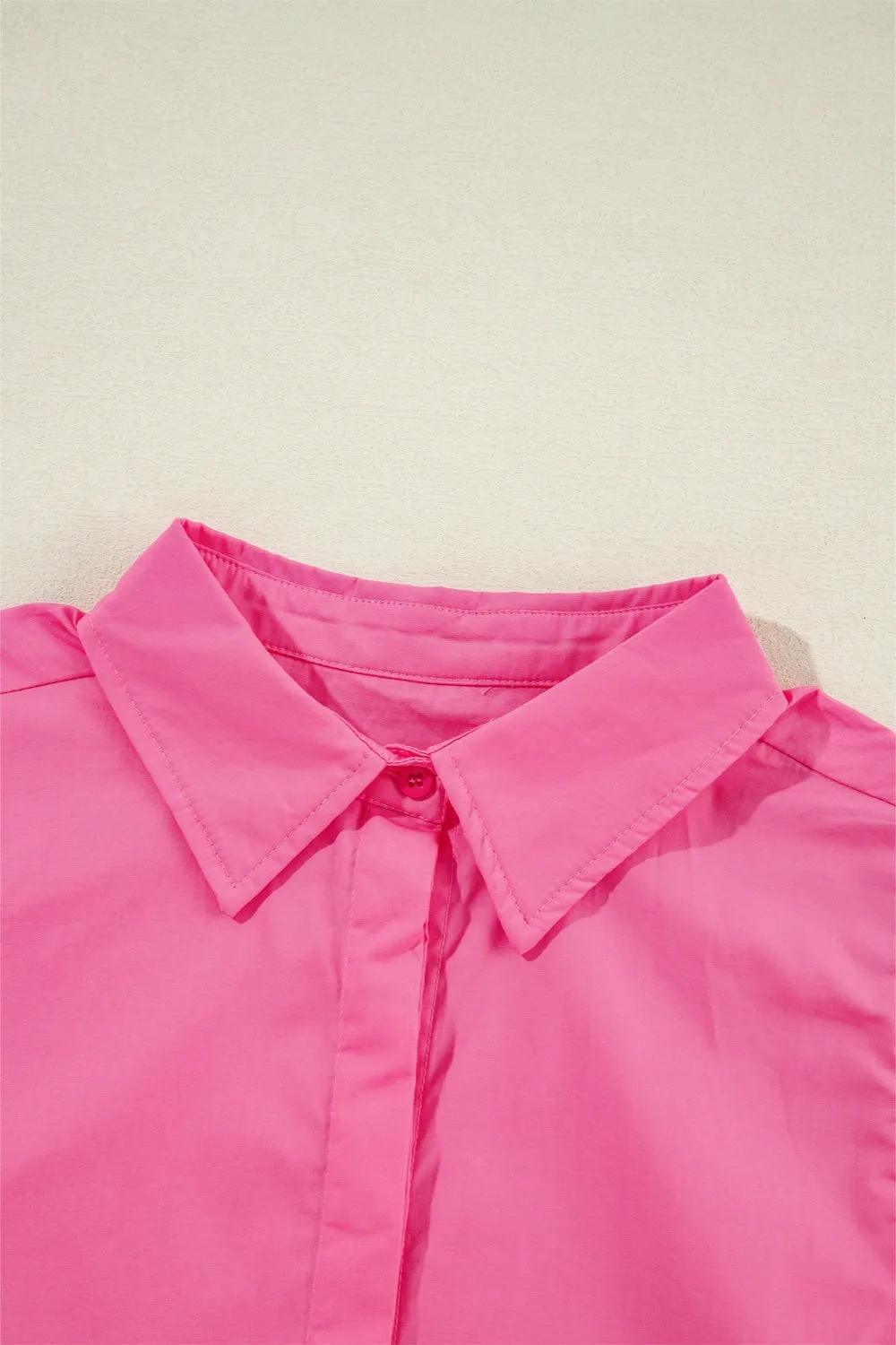 Ruffled Collared Neck Cap Sleeve Shirt sold by Charming Charlie product image thumbnail 3