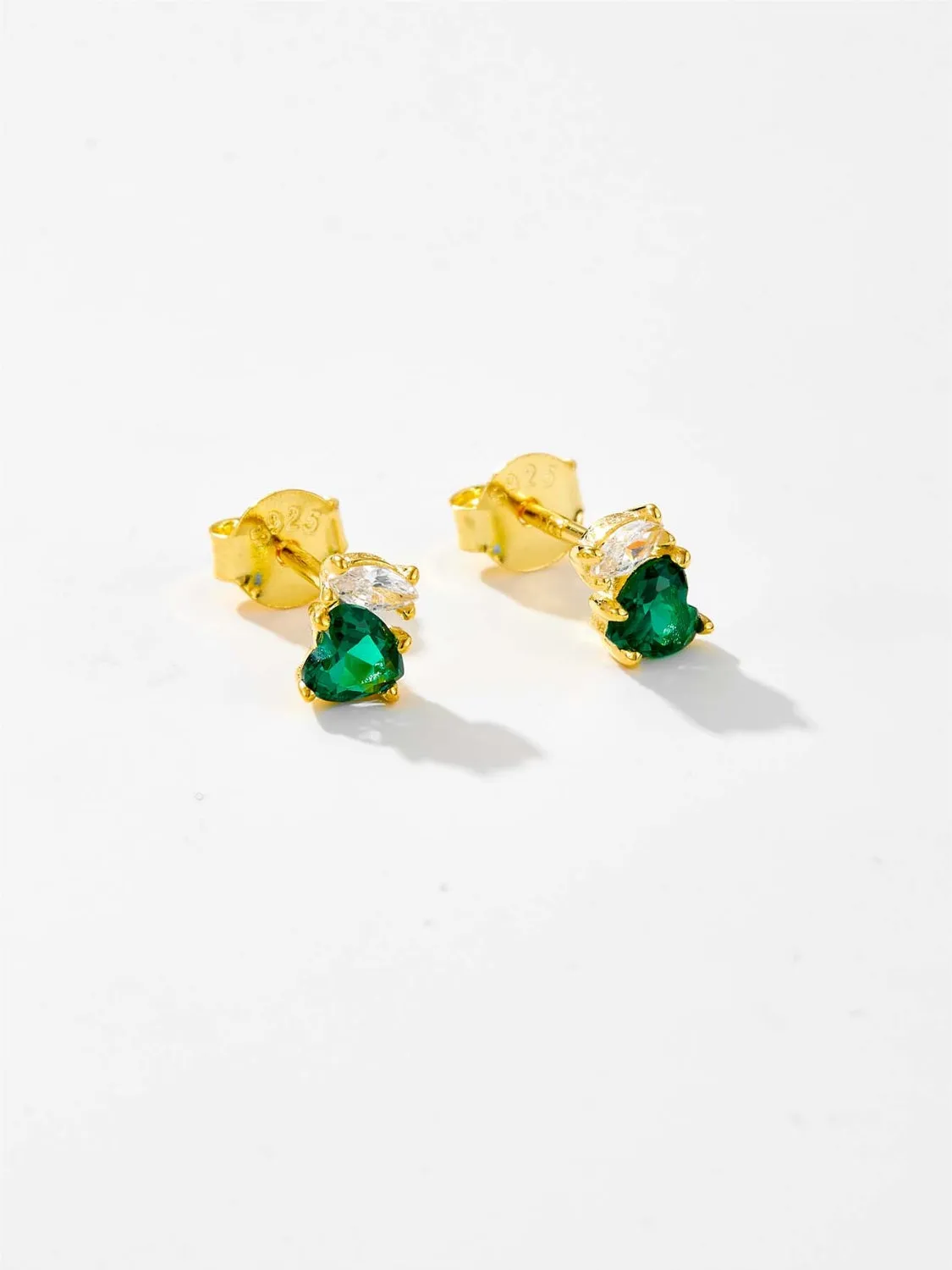 925 Sterling Silver Inlaid Zircon Stud Earrings sold by Charming Charlie product image thumbnail 2