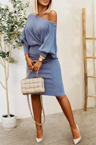 Ruched Lantern Sleeve Dress sold by Charming Charlie product image thumbnail 3