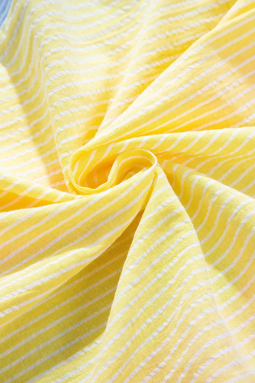 Striped Collared Neck Long Sleeve Shirt sold by Charming Charlie product image thumbnail 5