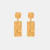 Titanium Steel Textured Geometric Earrings sold by Charming Charlie