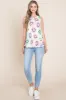 BOMBOM Smiley Face Round Neck Tank sold by Charming Charlie