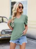 Eyelet V-Neck Puff Sleeve Blouse sold by Charming Charlie