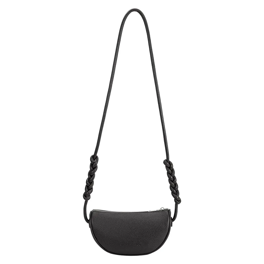 Hannah Black Recycled Vegan Crossbody Bag sold by Charming Charlie product image thumbnail 3