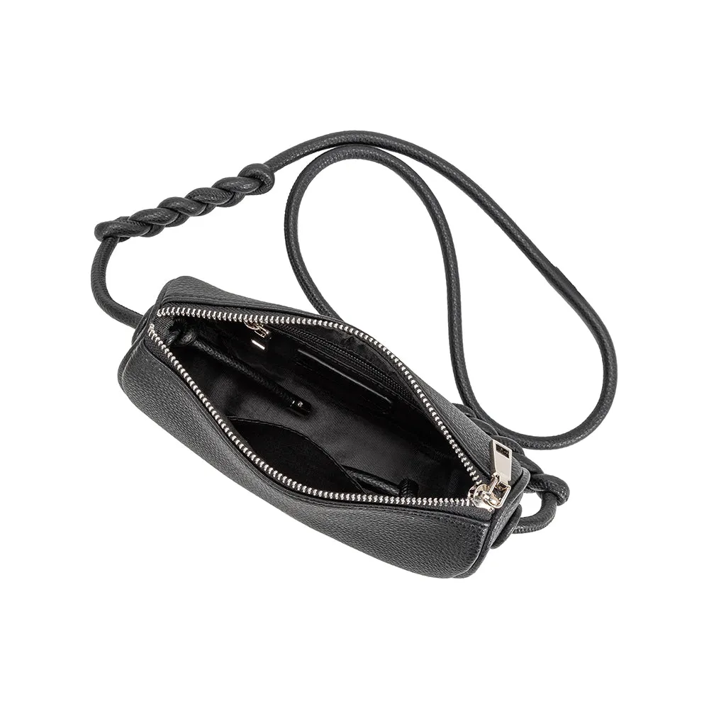 Hannah Black Recycled Vegan Crossbody Bag sold by Charming Charlie product image thumbnail 4