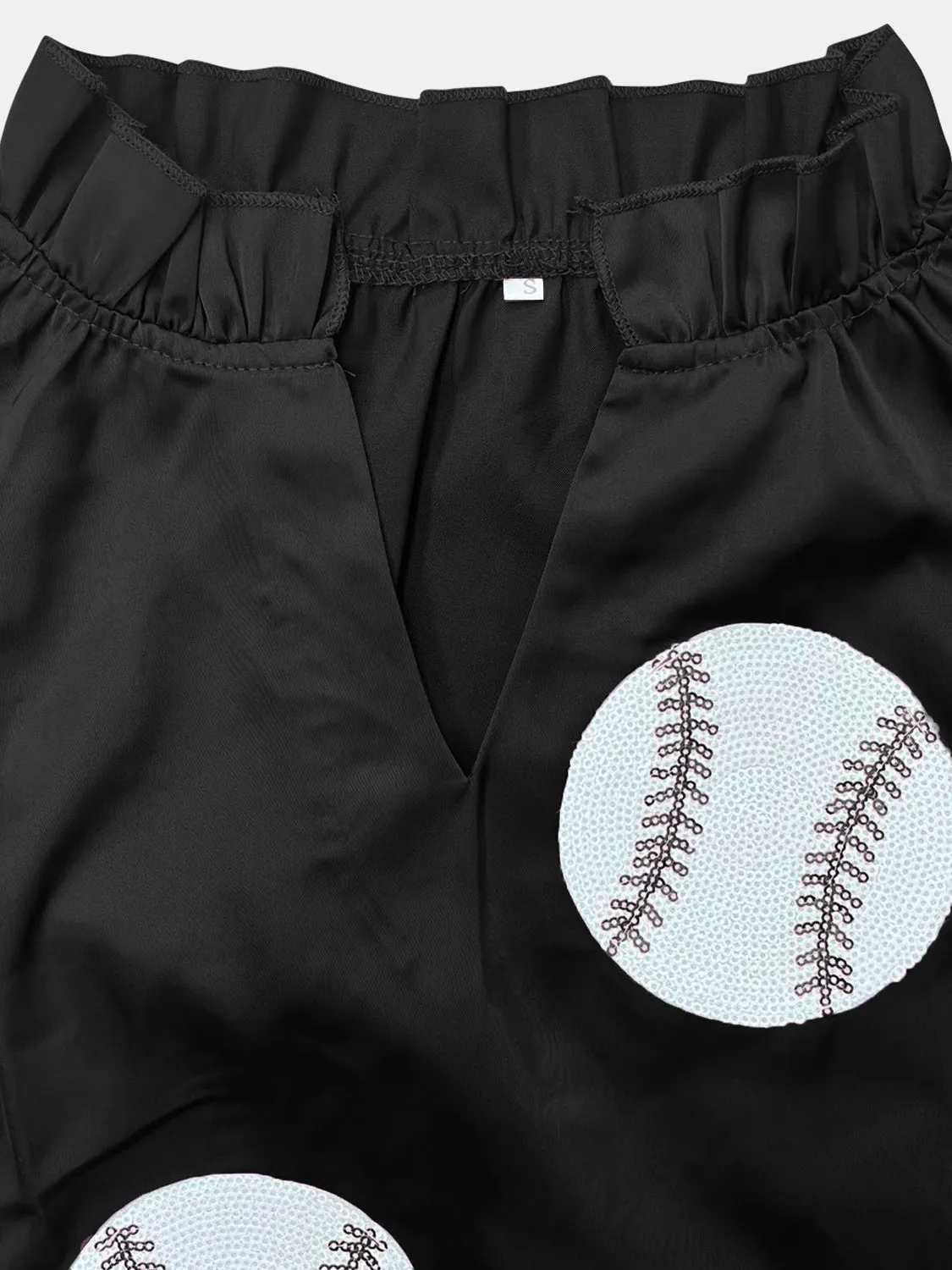 Sequin Baseball Notched Cap Sleeve Mini Dress sold by Charming Charlie product image thumbnail 5