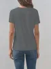 Cat Round Neck Short Sleeve T-Shirt sold by Charming Charlie