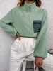 Half Zip Long Sleeve Sweatshirt sold by Charming Charlie