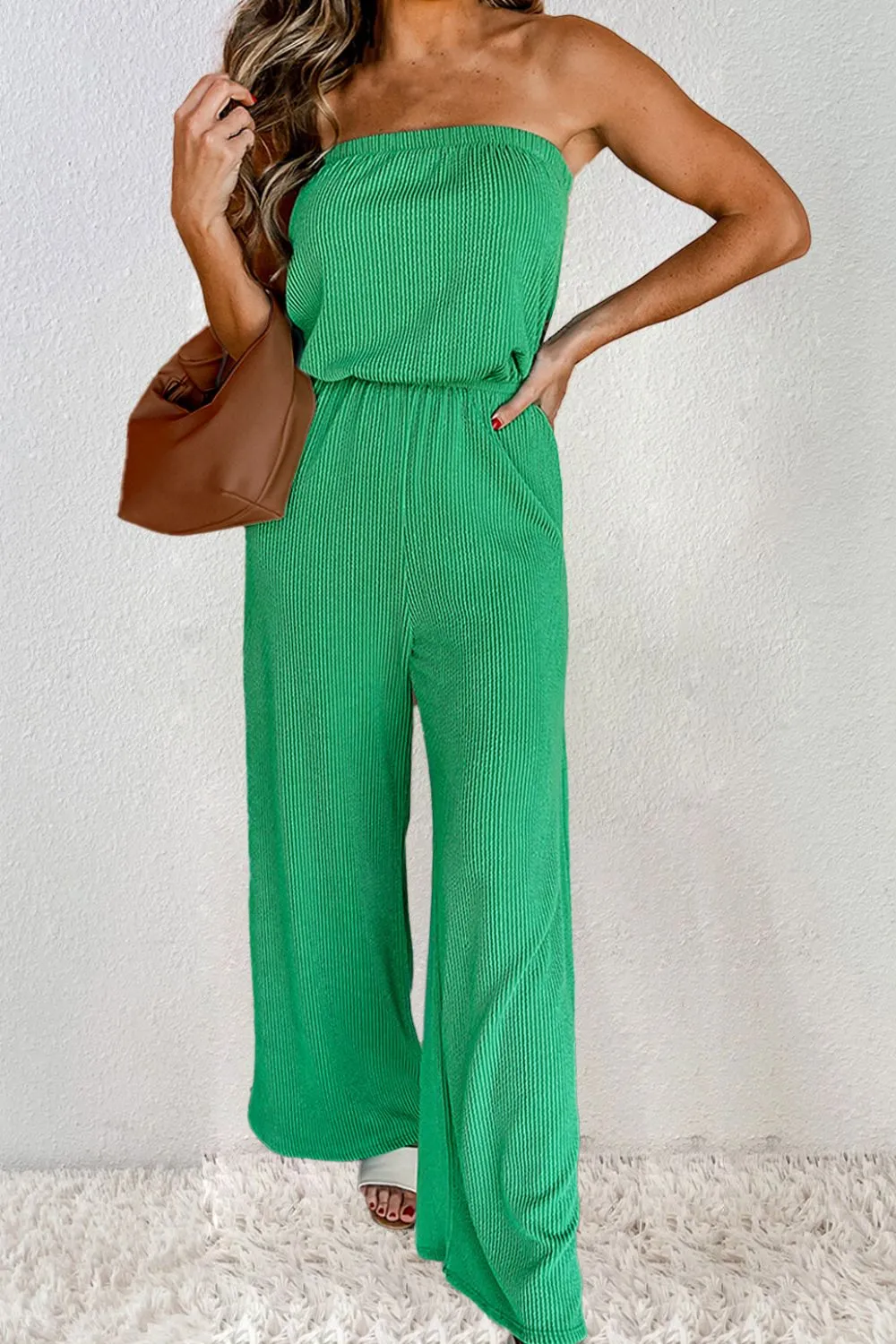 Tube Wide Leg Jumpsuit sold by Charming Charlie