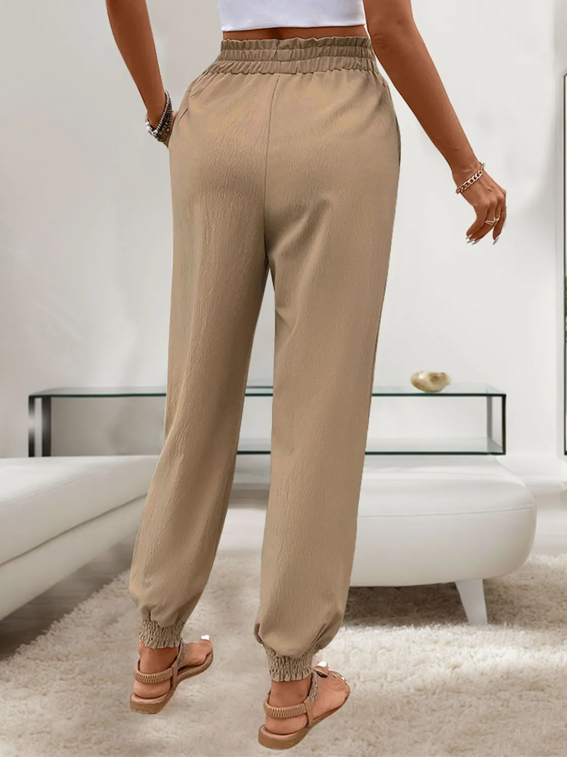 Tied Elastic Waist Pants with Pockets sold by Charming Charlie product image thumbnail 2