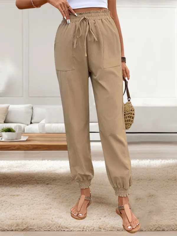 Tied Elastic Waist Pants with Pockets sold by Charming Charlie
