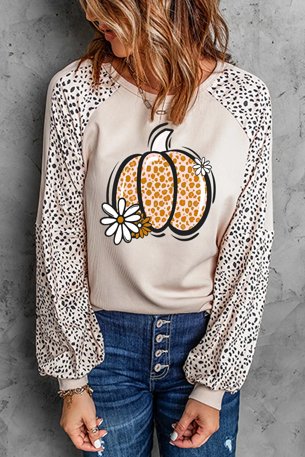 Pumpkin Graphic Round Neck Long Sleeve Top sold by Charming Charlie product image thumbnail 3