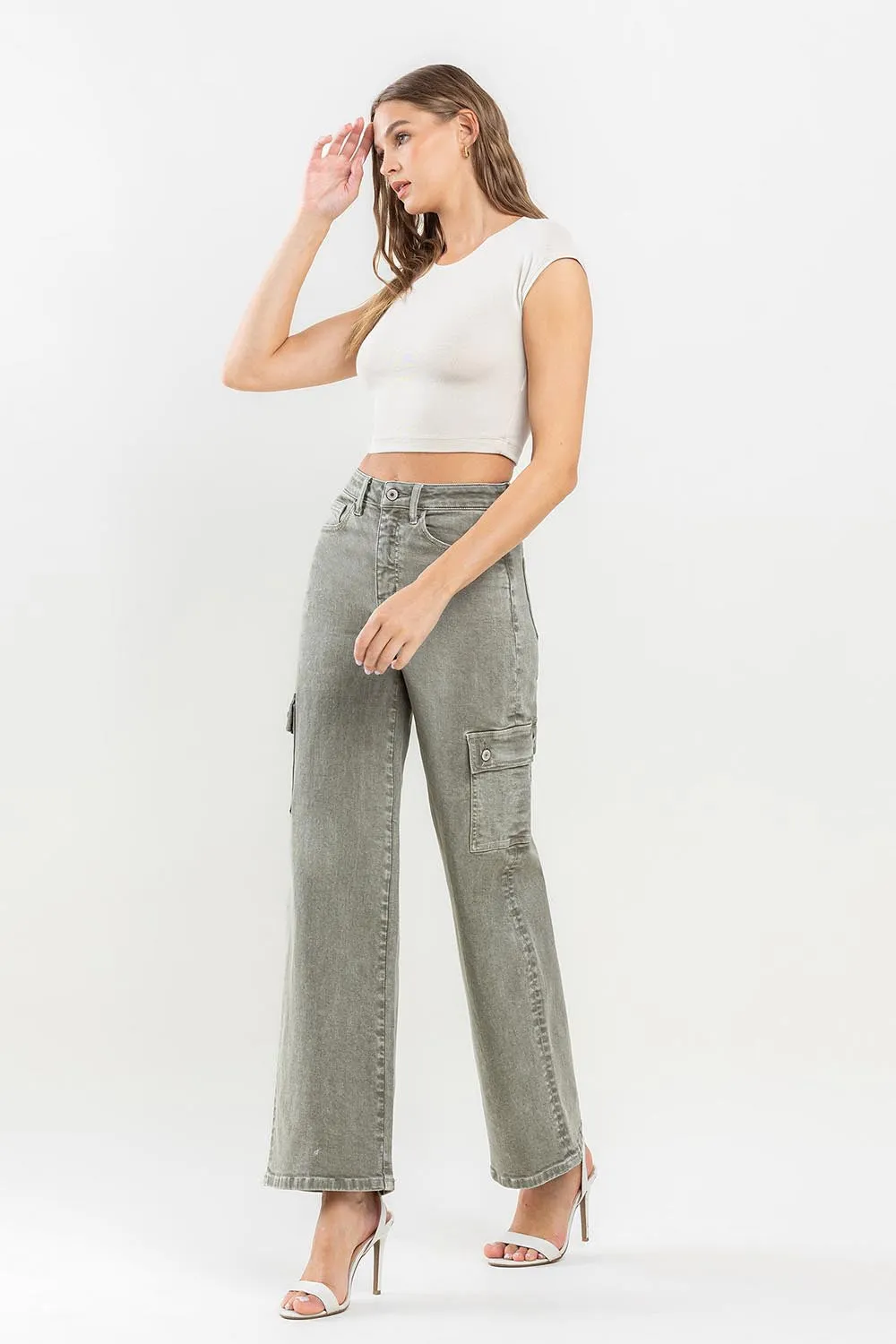 Vervet by Flying Monkey 90's Super High Rise Cargo Jeans sold by Charming Charlie product image thumbnail 5